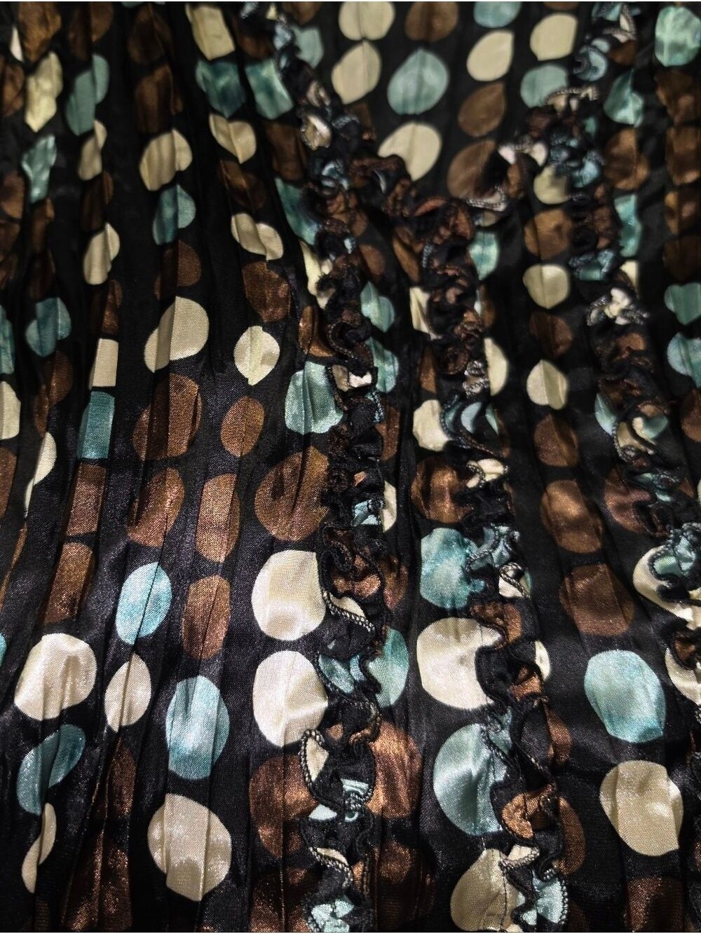 Allison Taylor Long Sleeve Blouse Large Multicolored Polyester - Picture 4 of 8